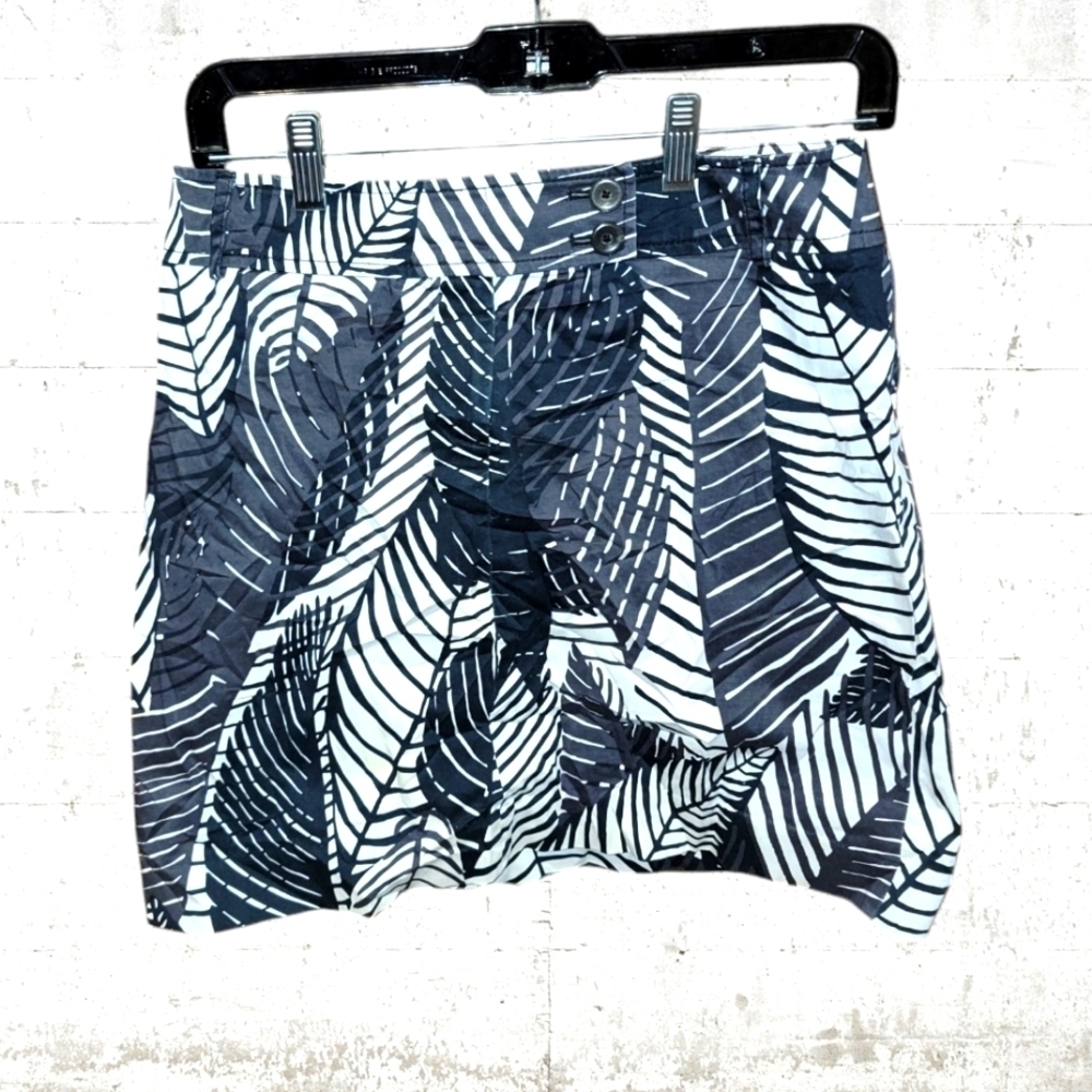 White House Black Market Mini Skirt Womens Size 2 Tropical Capsule Wardrobe